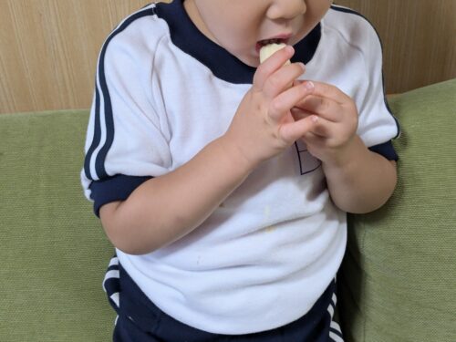 ３歳の息子実食