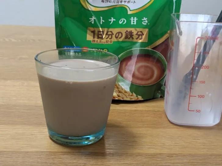 【ミロを冷たい牛乳で溶かす方法③】完成